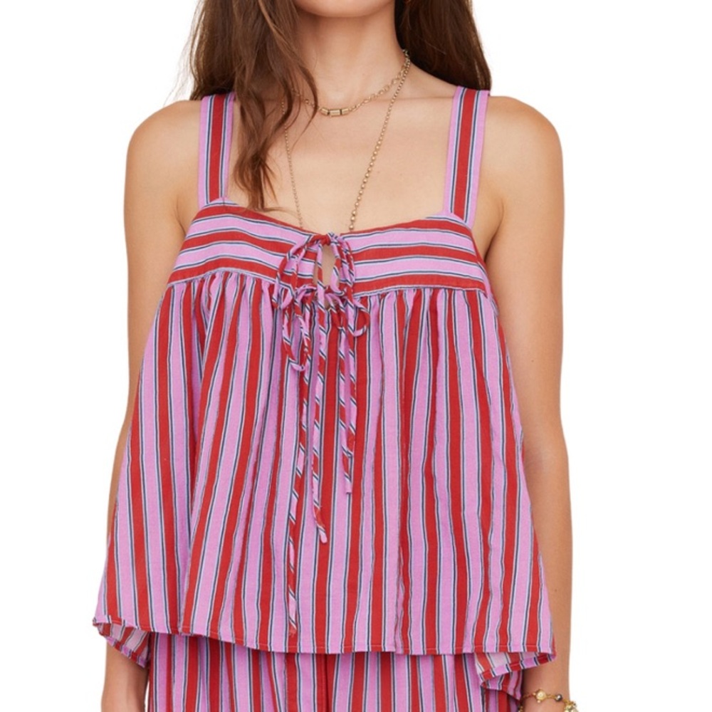 Xirena Kyra top in Berry Stripes - size XS